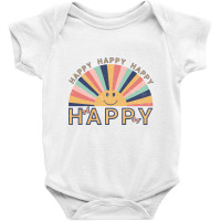 Happy Happy Happy Baby Bodysuit | Artistshot