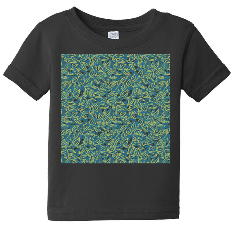 Nature Pattern T  Shirt Minimalist Leaf Line Art Illustration As A Sea Baby Tee by toyair | Artistshot