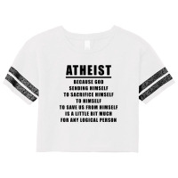 Funny Atheist Logic Anti Religious Scorecard Crop Tee | Artistshot