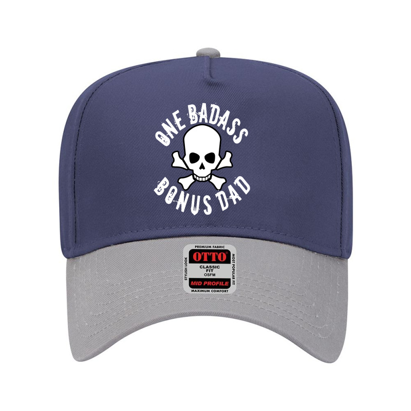 One Badass Bonus Step Dad Adjustable Baseball Cap by KennethShop | Artistshot