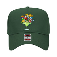 Parrots Drinking Margarita Tropical Vacation Macaws Birds T Shirt Adjustable Baseball Cap | Artistshot