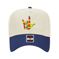 Asl Love Sign Language Autism Awareness Support Adjustable Baseball Cap | Artistshot