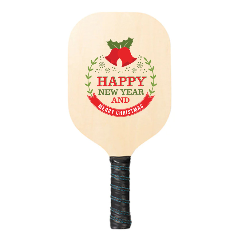 Happy New Year And Merry Christmas - Jingle Bells Pickleball Paddle | Artistshot