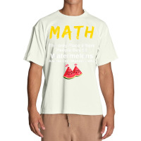 Funny Math And Watermelons Mathematics Calculation Numbers T Shirt Urban Heavy T-shirt | Artistshot