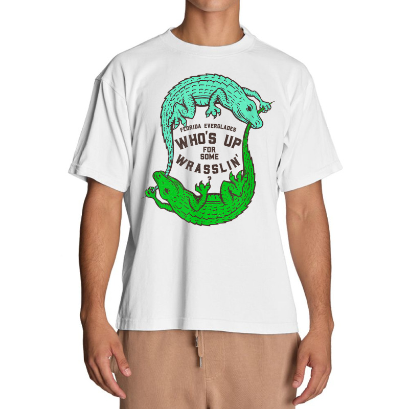 Up For Some Wrasslin' Funny Alligators Urban Heavy T-shirt | Artistshot