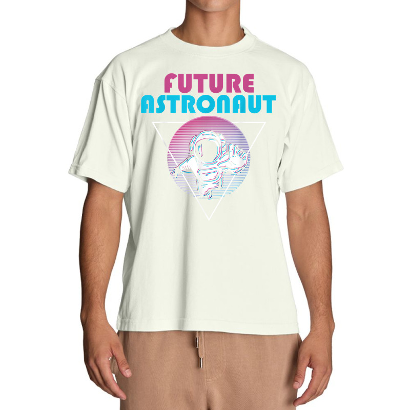 Outer Space Retro 80s Art Vaporwave Science Future Astronaut T Shirt Urban Heavy T-shirt by survisgn | Artistshot