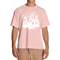 Dinosaur Alien Abduction Ufo T Rex Urban Heavy T-shirt | Artistshot