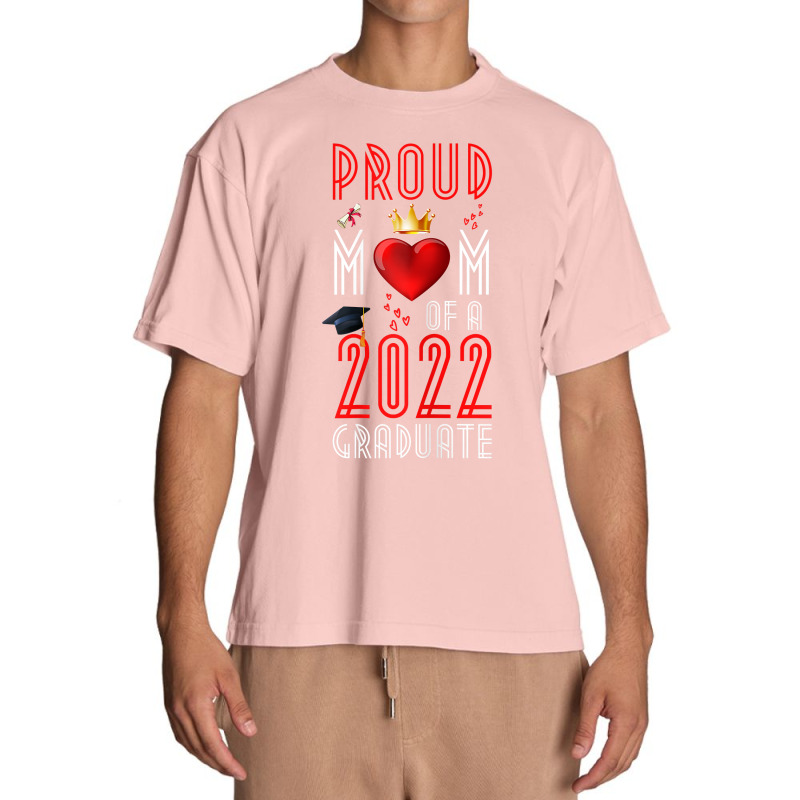 Womens Proud Mom Of A 2022 Graduate Graduation 2022 Mother Red T Shirt Urban Heavy T-shirt | Artistshot