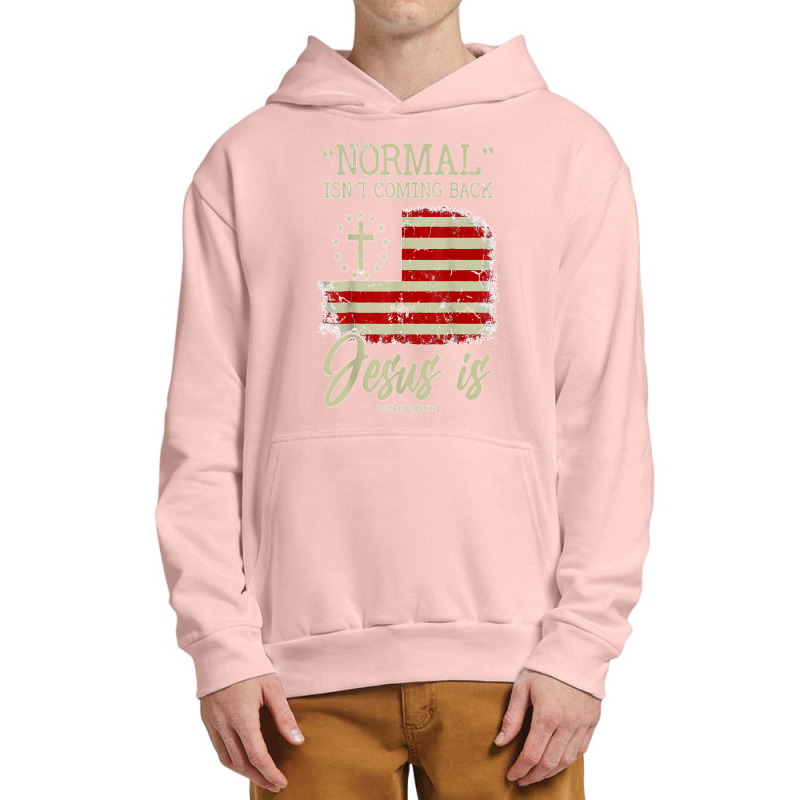 Normal Isn't Coming Back But Jesus Is Revelation 14 Costume T Shirt Urban Pullover Hoodie by NatalieRoseHeinz | Artistshot