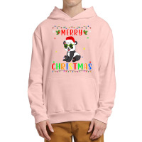 Xmas Light Panda Design Matching Christmas Pajama T Shirt Urban Pullover Hoodie | Artistshot