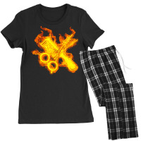 Hairdresser T  Shirt Fire Hairdresser Scissors And Comb T  Shirt Women's Pajamas Set | Artistshot