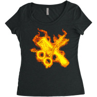 Hairdresser T  Shirt Fire Hairdresser Scissors And Comb T  Shirt Women's Triblend Scoop T-shirt | Artistshot