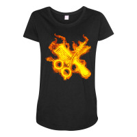 Hairdresser T  Shirt Fire Hairdresser Scissors And Comb T  Shirt Maternity Scoop Neck T-shirt | Artistshot