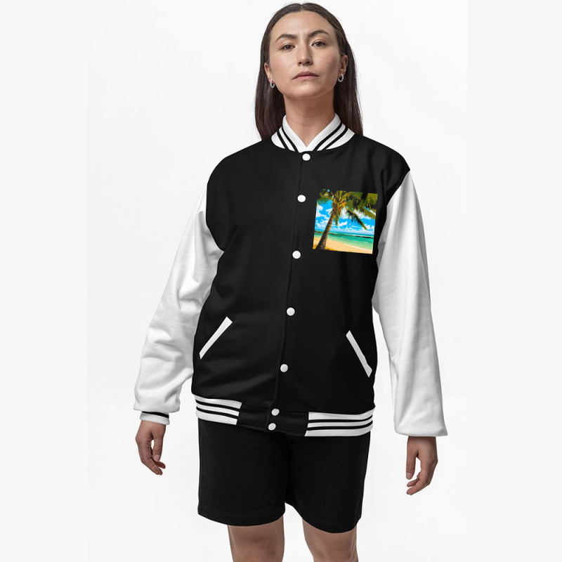 Palm Beach T  Shirt Palm Beach Morning T  Shirt Bomber Jacket | Artistshot