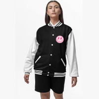 Lightning Bolt Happy Face Motivation Bomber Jacket | Artistshot