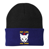 Pet Cats Hail Satan Beanie | Artistshot