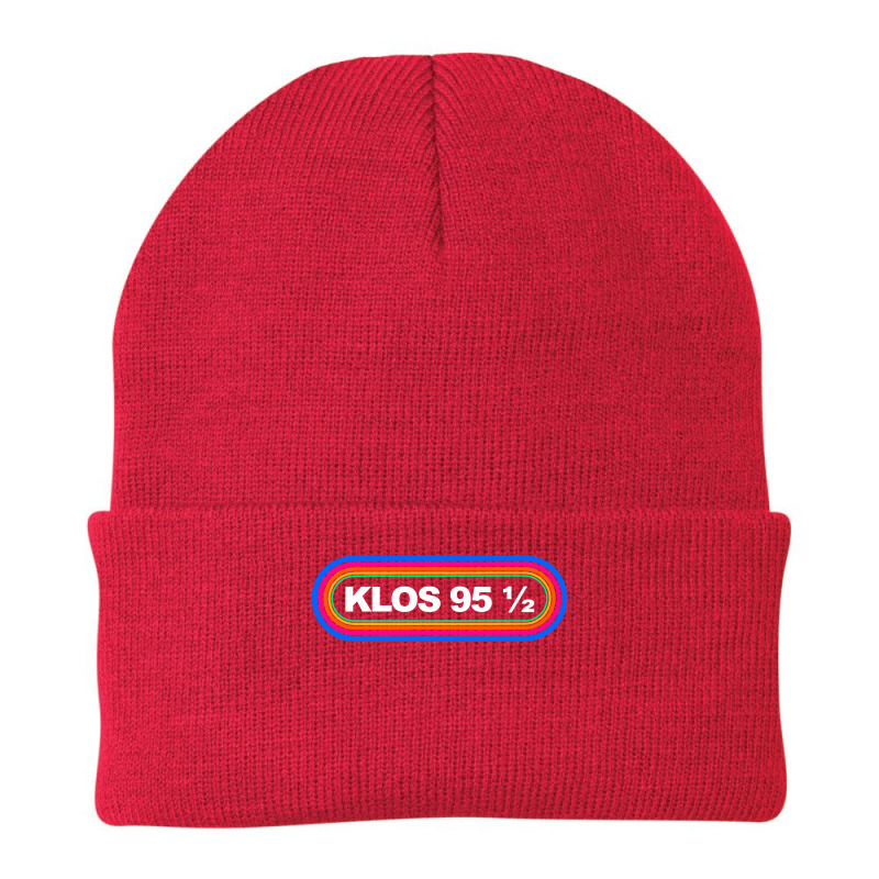 Rainbow Klos 95 5 Los Angeles 1980s Retro Radio Station Classic T Shir Beanie | Artistshot