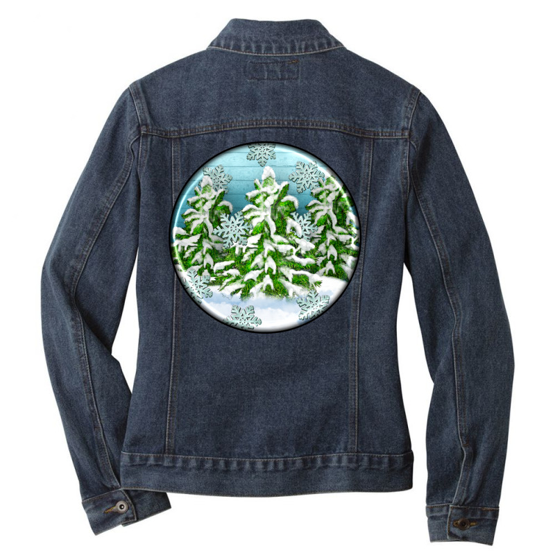 Winter Ladies Denim Jacket by Christmas Ornament Shop | Artistshot