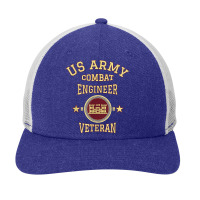 Army Combat Engineer Veteran Essayons Military Vintage Gift Snapback Trucker Cap | Artistshot