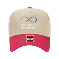 Red Instead Autism   Infinitely Au Some Infinity Adjustable Baseball Cap | Artistshot