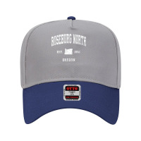 Roseburg North Oregon Or Vintage Athletic Sports Design T Shirt Adjustable Baseball Cap | Artistshot