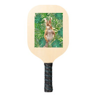 Big Palm Leaves Pattern Blue Color T  Shirt Wallaby Jungle Leaves Mons Pickleball Paddle | Artistshot