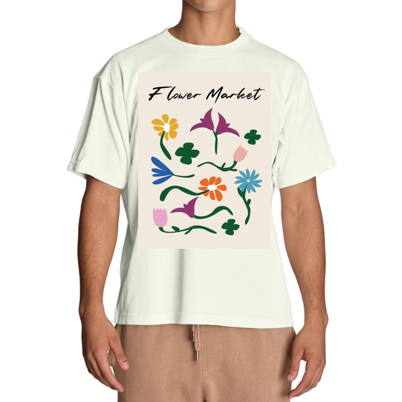 Flower Market Urban Heavy T-shirt by Mabel L | Artistshot