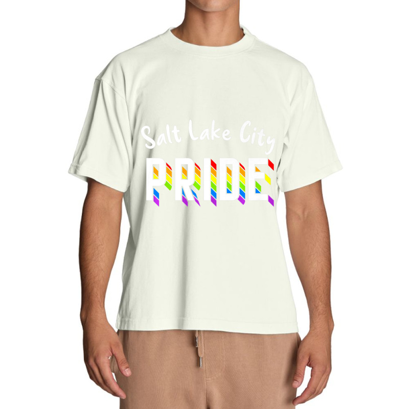 Salt Lake City Pride Lgbt Loud And Proud Urban Heavy T-shirt | Artistshot