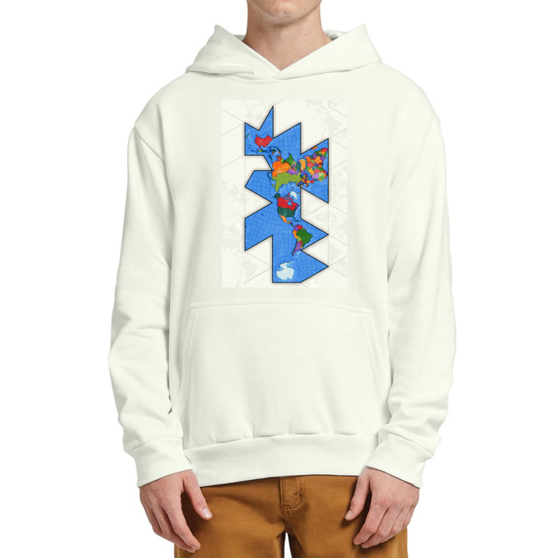 Dymaxion World Map Urban Pullover Hoodie | Artistshot