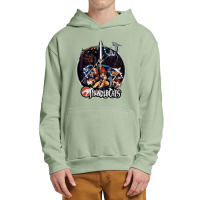 Thundercats Group Shot Vintage Circle T Shirt Urban Pullover Hoodie | Artistshot