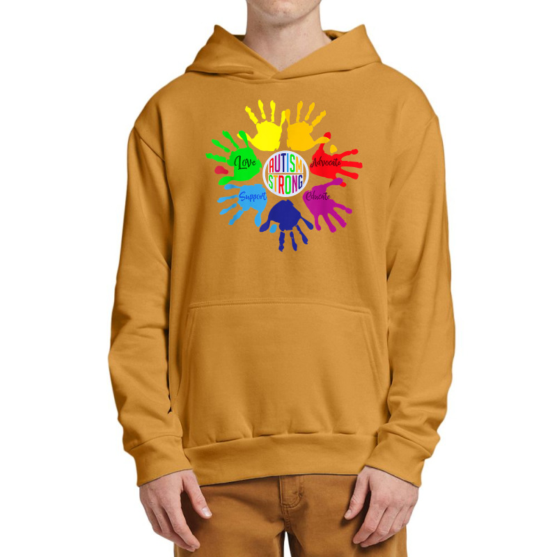 Autism Awareness Shirt Sign Language Hand Puzzle Support T Shirt Urban Pullover Hoodie by Gondran | Artistshot