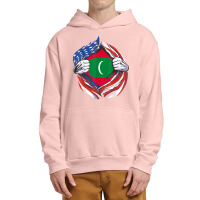 Maldives Flag American Proud Of My Maldivian Heritage T Shirt Urban Pullover Hoodie | Artistshot