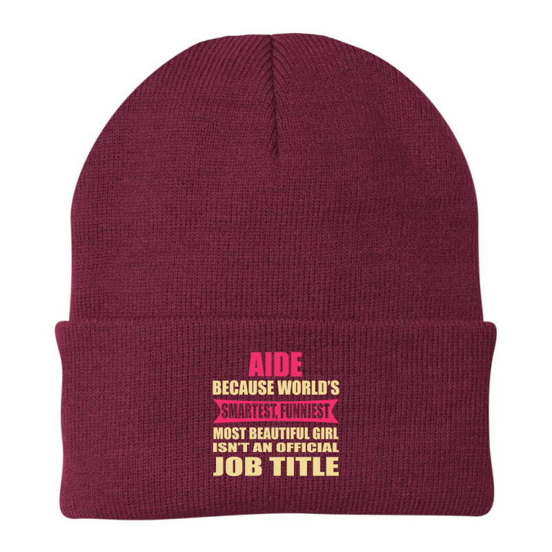 Aide Funniest Isn't A Jobtitle Beanie by thanchashop | Artistshot