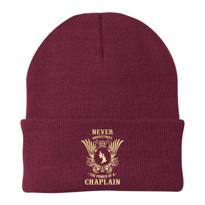 Never Underestimate The Power Of A Chaplain Beanie by thanchashop | Artistshot