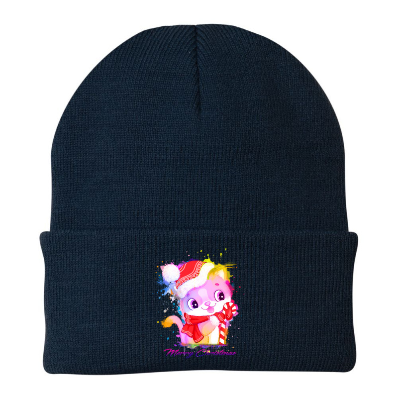 Merry Christmas Cat Beanie | Artistshot