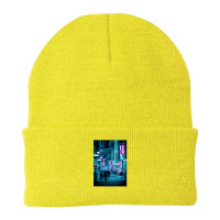 Tokyo Neon Night Synthwave Beanie | Artistshot