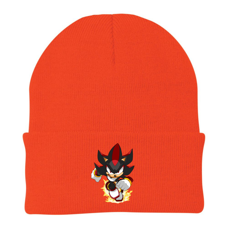 Black Super Hedgehog Running Forward Beanie by AliceBMcDaniel | Artistshot