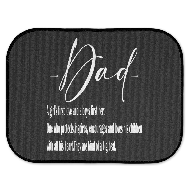 Dad,fathers Day White Rear Car Mat | Artistshot