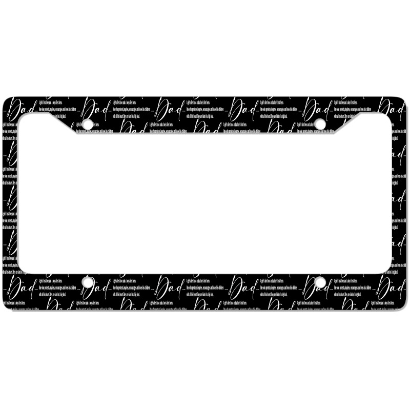 Dad,fathers Day White License Plate Frame | Artistshot