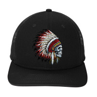 Side Skull Native America Snapback Trucker Cap | Artistshot