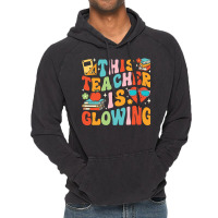 This Teacher Is Glowing Hello Summer Vintage Hoodie | Artistshot