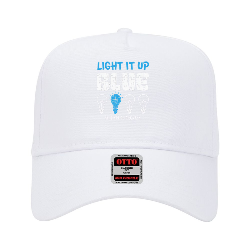 Autism Awareness Light It Up Blue Adjustable Baseball Cap by JaralJiron | Artistshot