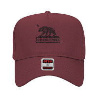 California Republic Flag Tribal Grizzly Bear   Bkp1 T Shirt Adjustable Baseball Cap | Artistshot