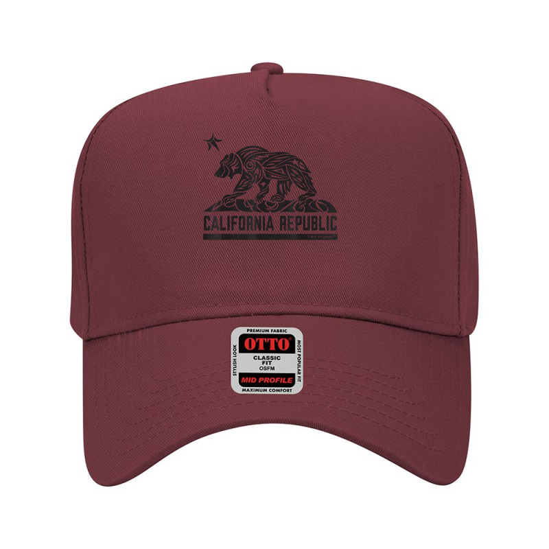 California Republic Flag Tribal Grizzly Bear   Bkp1 T Shirt Adjustable Baseball Cap by shoaibmolleda | Artistshot