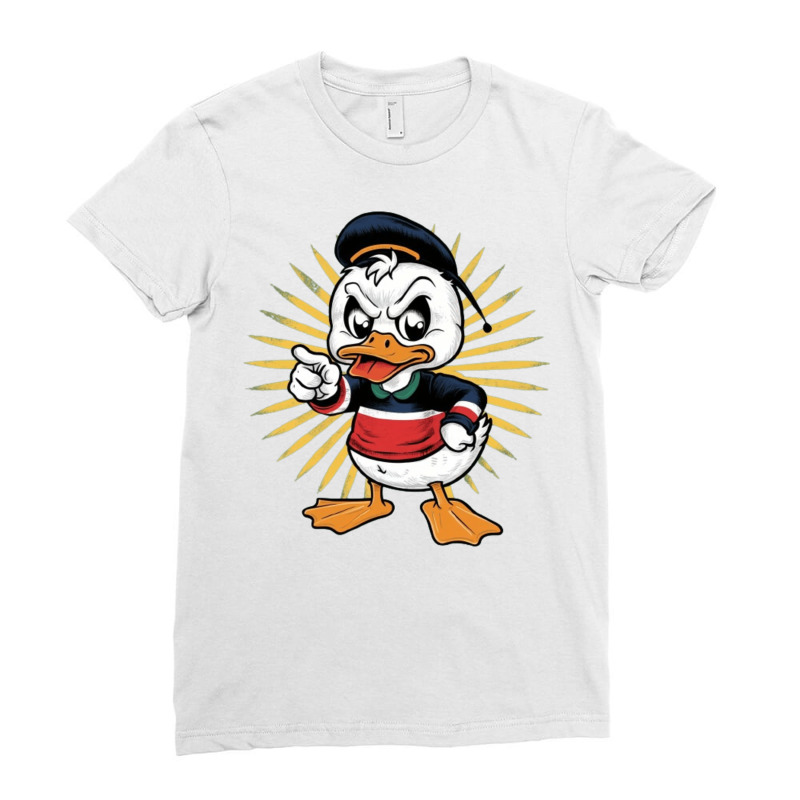 Angry Duck Ladies Fitted T-Shirt by Jonybravo2000 | Artistshot