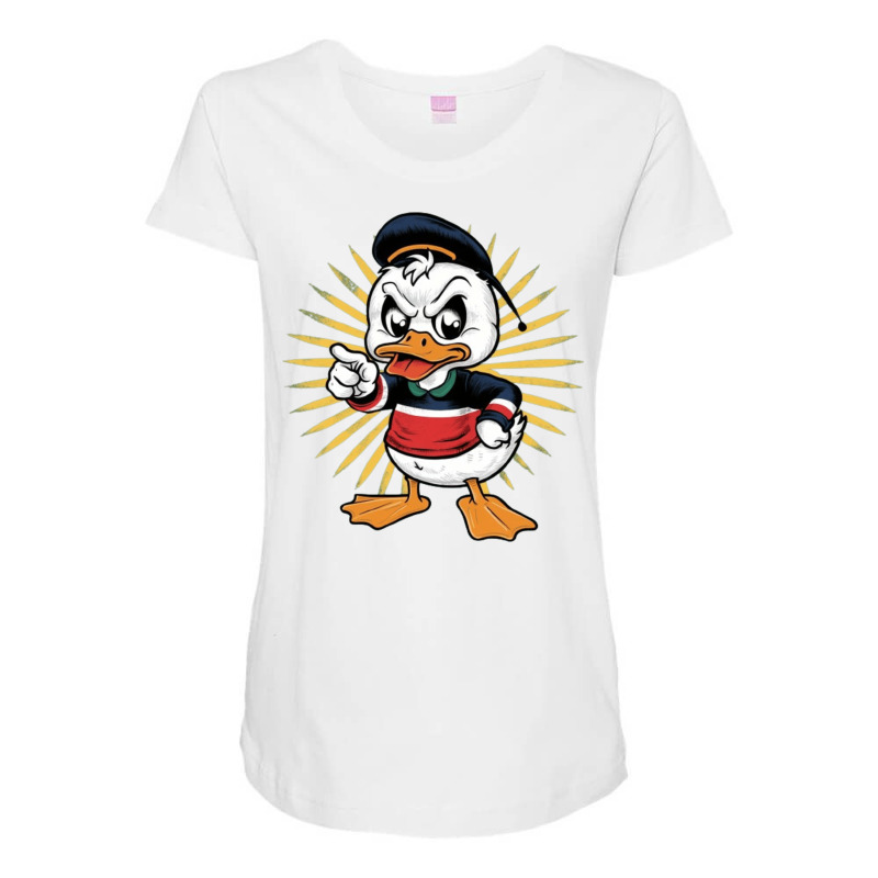 Angry Duck Maternity Scoop Neck T-shirt by Jonybravo2000 | Artistshot