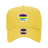 Mauritius Splash T Shirt Adjustable Baseball Cap | Artistshot