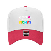 Mi Corazon Late En Dos Idiomas, Bilingual Spanish Teacher Adjustable Baseball Cap | Artistshot