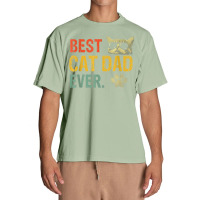 Vintage Best Cat Dad Ever T Shirt Cat Daddy Gift T Shirt Urban Heavy T-shirt | Artistshot