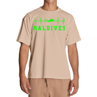 Maldives Scuba Diving Maldives Souvenir Heartbeat Diving T Shirt Urban Heavy T-shirt | Artistshot